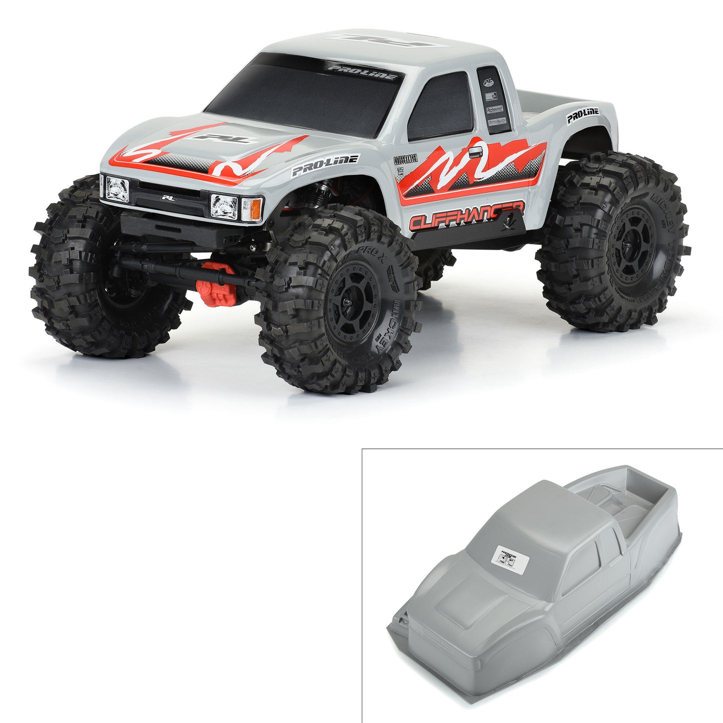Pro-Line Racing 356614 1:10 WB Crawlers Cliffhanger HP Tough-Color Gray Body