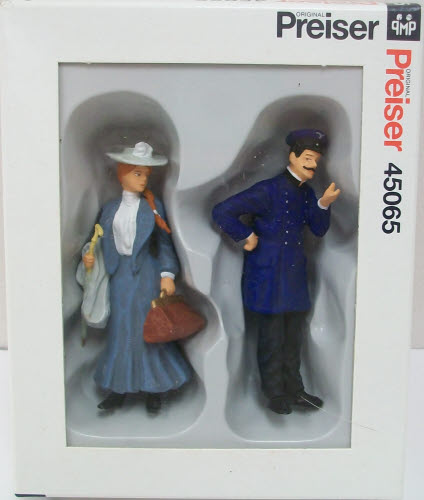 Preiser 45065 G Lady & Conductor Figures (Set of 2)