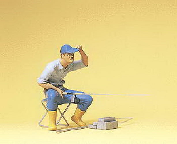 Preiser 45503 G Fisherman Figure with Accessories