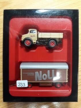Preiser 24680 HO Scale Showmans Tractor Mercedes-Benz 710 with Luggage Van
