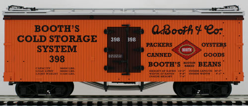 USA Trains 16160 G A Booth Co. Refrigerator Car #398
