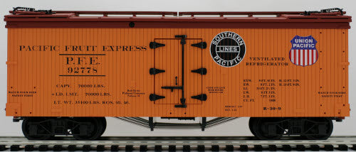 USA Trains R16300 G Pacific Fruit Express SP/UP Wood Refrigerator Car #92778