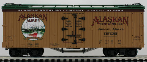 USA Trains 16309 G Alaska Brewing American Series - Woodsided Refrigerator Car