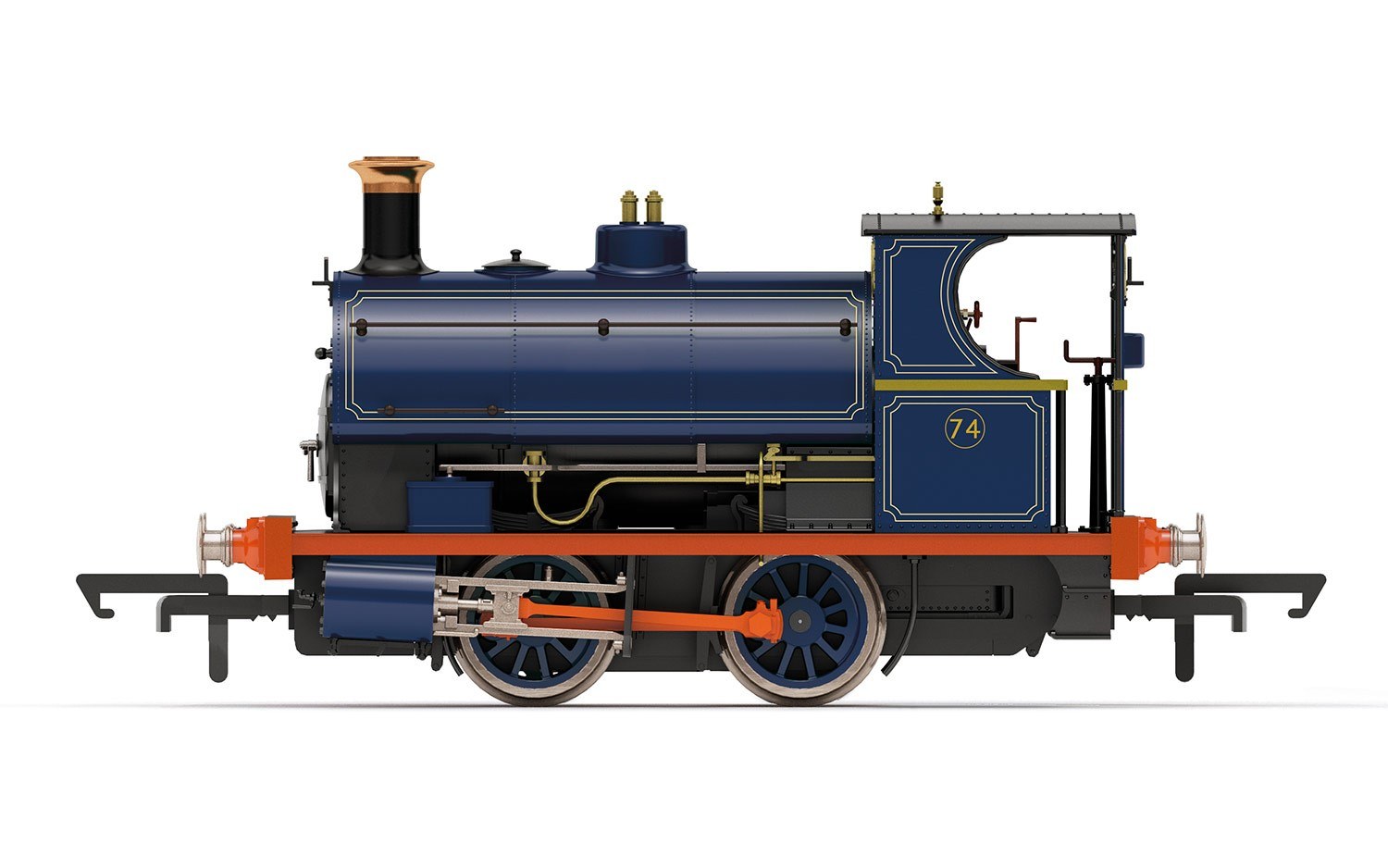Hornby R3679 OO Port of London Authority Peckett W4 Class 0-4-0ST Steam Loco #74