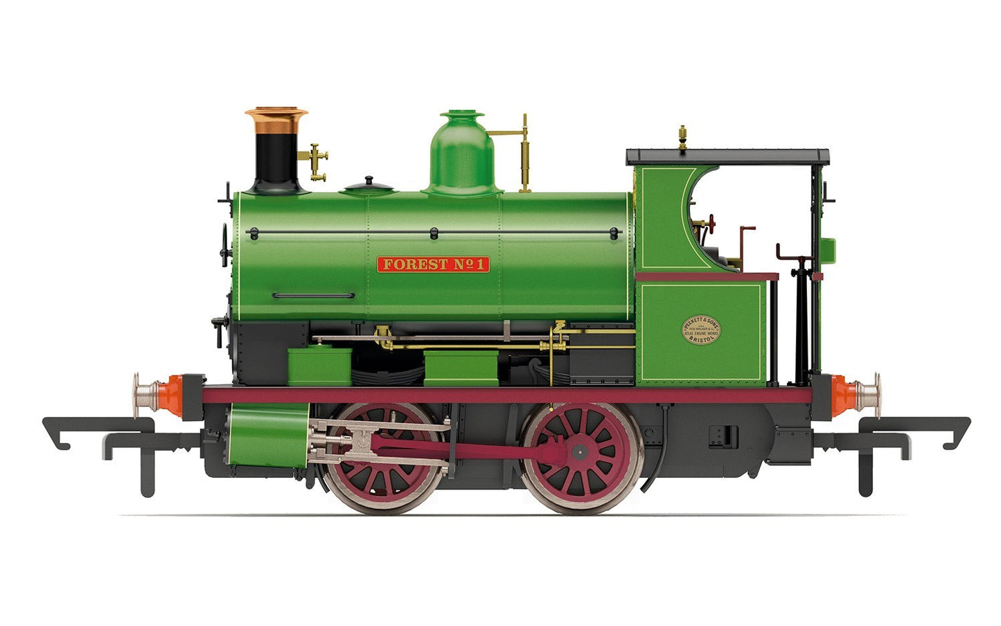 Hornby R3680 OO Charity Colliery Forest Peckett W4 Class 0-4-0ST Steam Loco #1