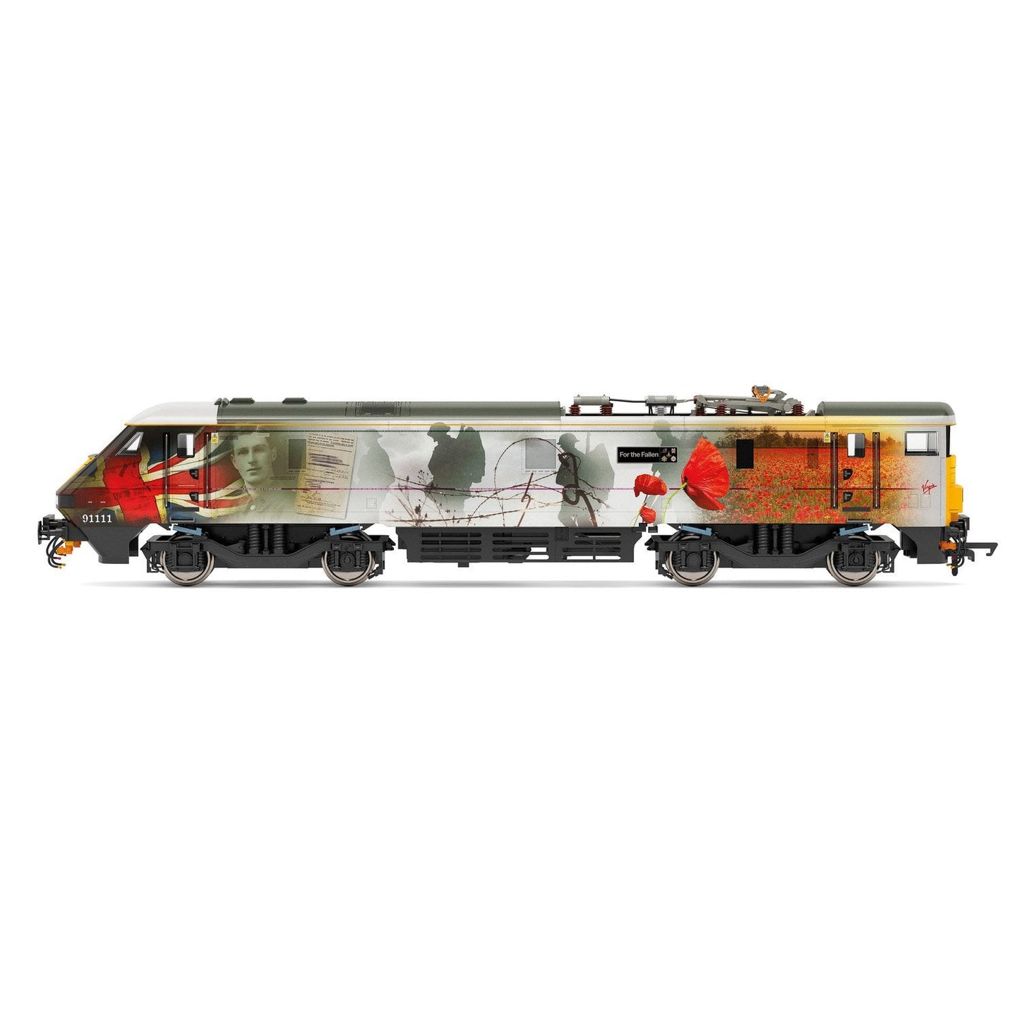 Hornby R3892 OO Virgin Trains East Coast Class 91 Bo-Bo Diesel Locomotive #91111
