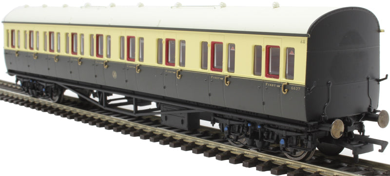 Hornby R4875A OO 57' Great Western Railway Collett Bow Composite Coach #6627