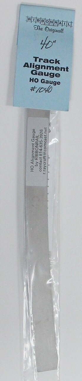 Ribbonrail 40 HO 5" Track Alignment Gauge - Curved 40" Radius
