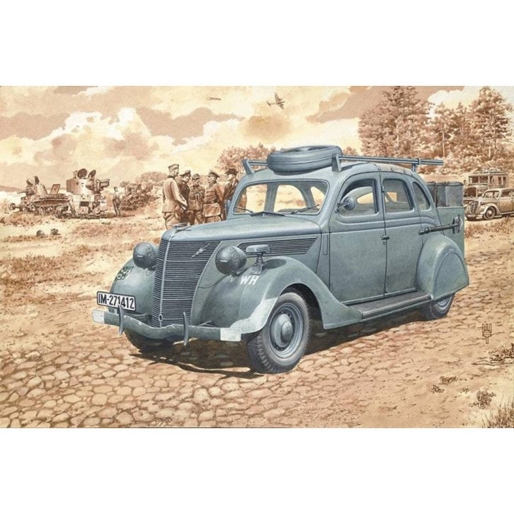 Roden Models 818 1:35 Ford V8 Sedan Plastic Model Kit