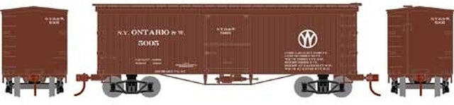 Roundhouse 1157 HO New York Ontario and Western 36' Old Time Wood Box Car #5005