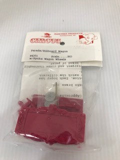 Raintree Products 4201 HO Scale Parade/Billboard Wagon W/Spoke Wagon Wheels Kit