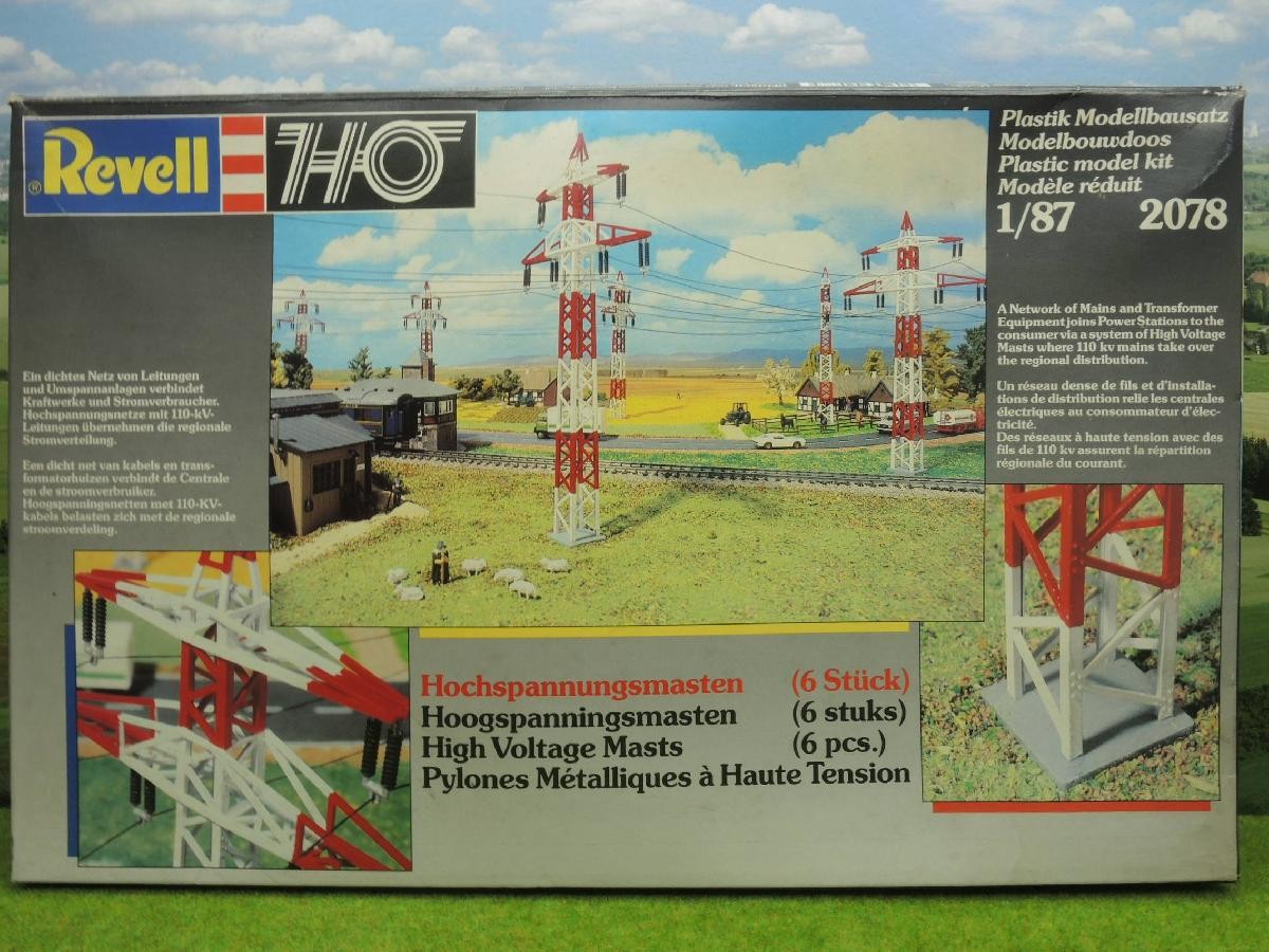 Revell 2078 HO High Voltage Masts Building Kit