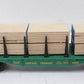 Lionel 6-16394 O Gauge Central Vermont Flatcar with Bulkhead & Stakes