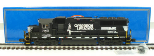 Atlas 1260 O Norfolk Southern Operation Lifesaver GP-60 Diesel Locomotive #7140