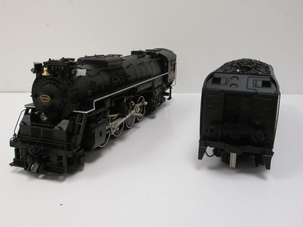 MTH 20-3420-1 Chesapeake & Ohio O Gauge Steam Freight Train Set w/PS 2.0