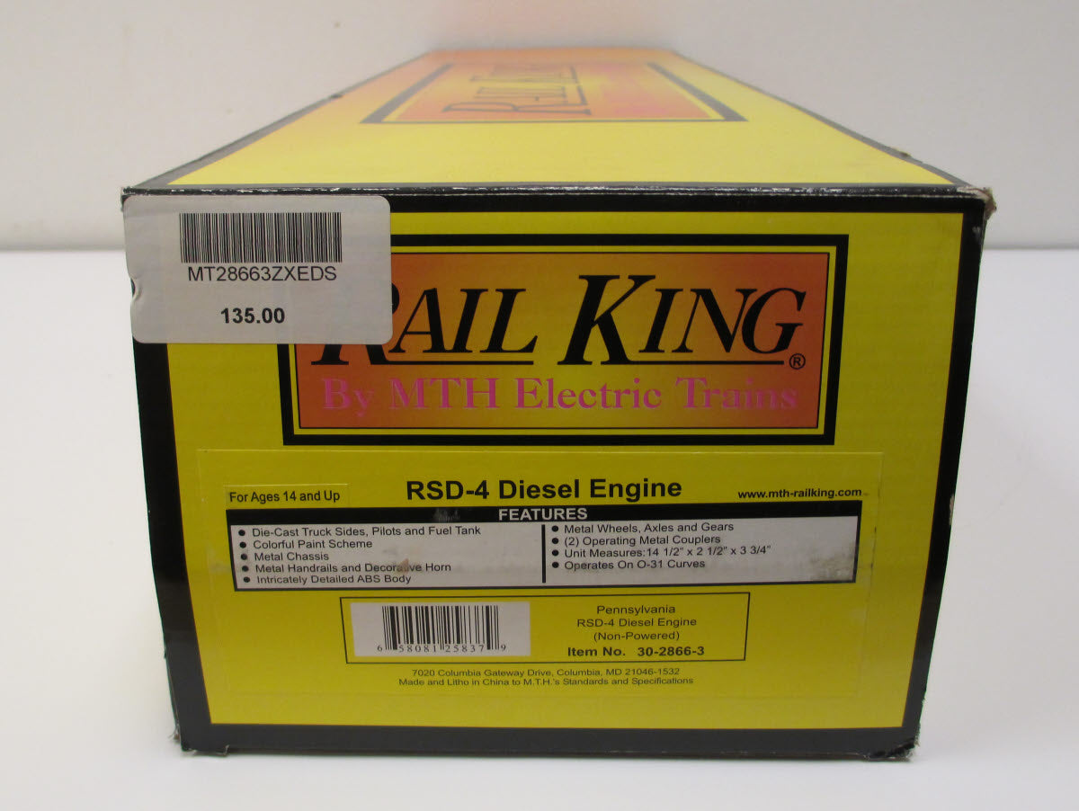 MTH 30-2866-3 Pennsylvania RSD-4 Non-Powered Diesel Engine #8451