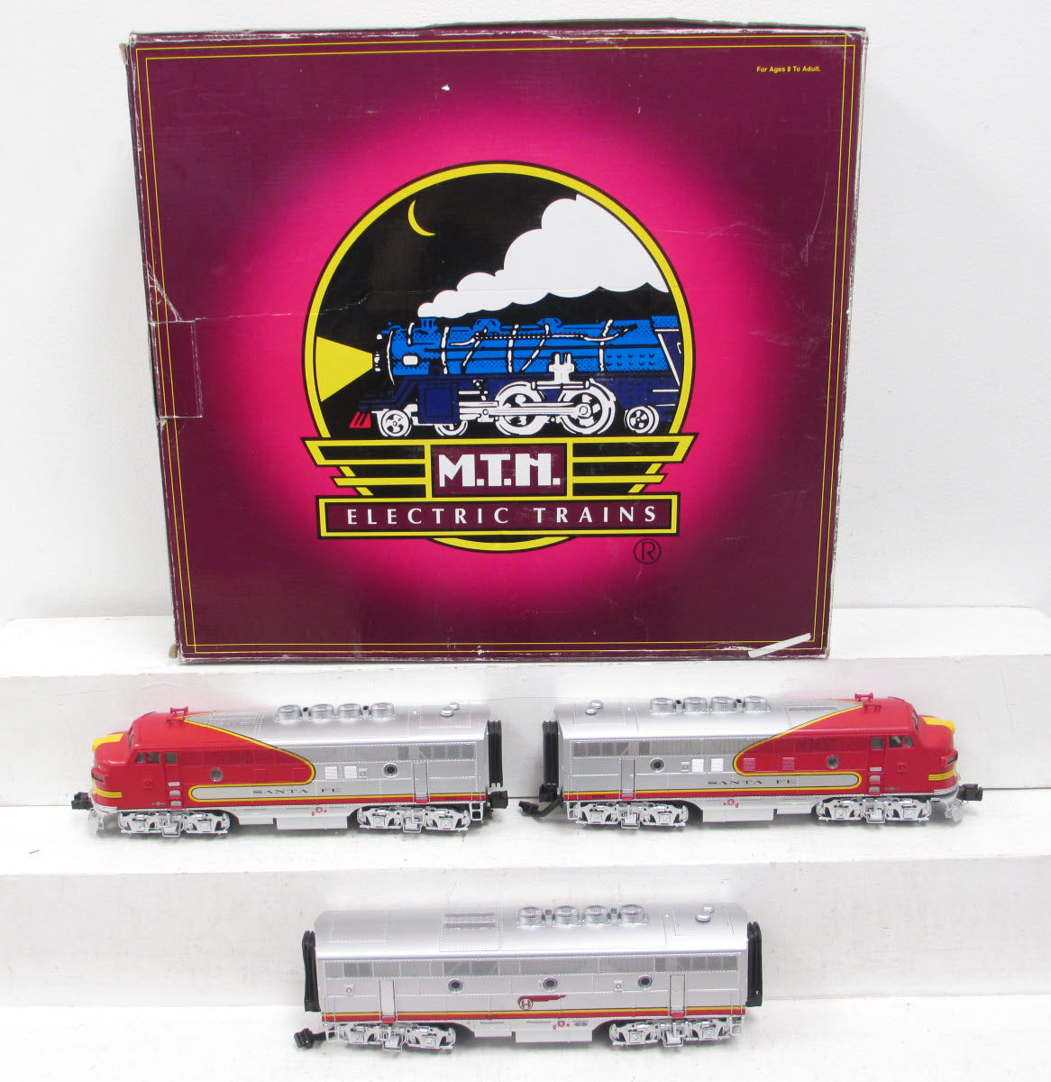 MTH 20-2819-1 Santa Fe F-3 ABA Diesel Engine Set w/PS 2.0 #31L/31C/31A