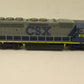 Broadway Limited 5273 HO CSX EMD SD40-2 Low Nose with Sound Blue Line™ #8199