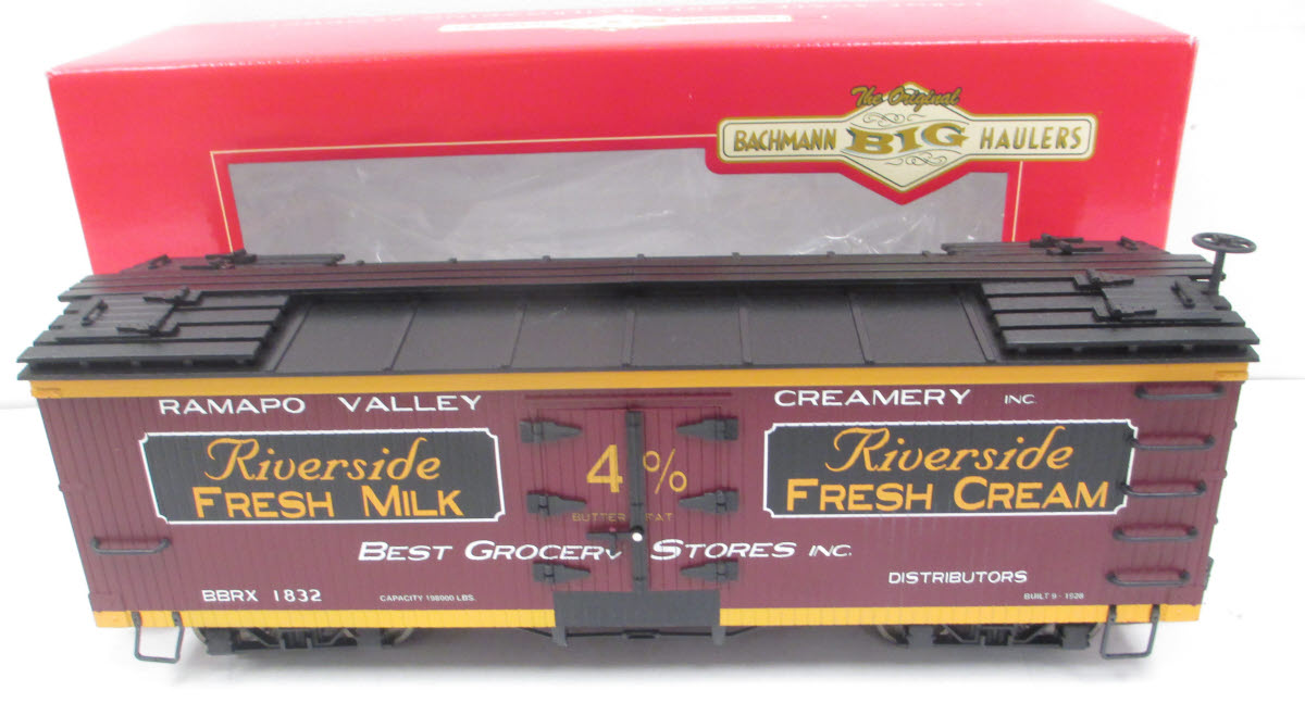 Bachmann 98661 G Scale Riverside Milk Reefer Car