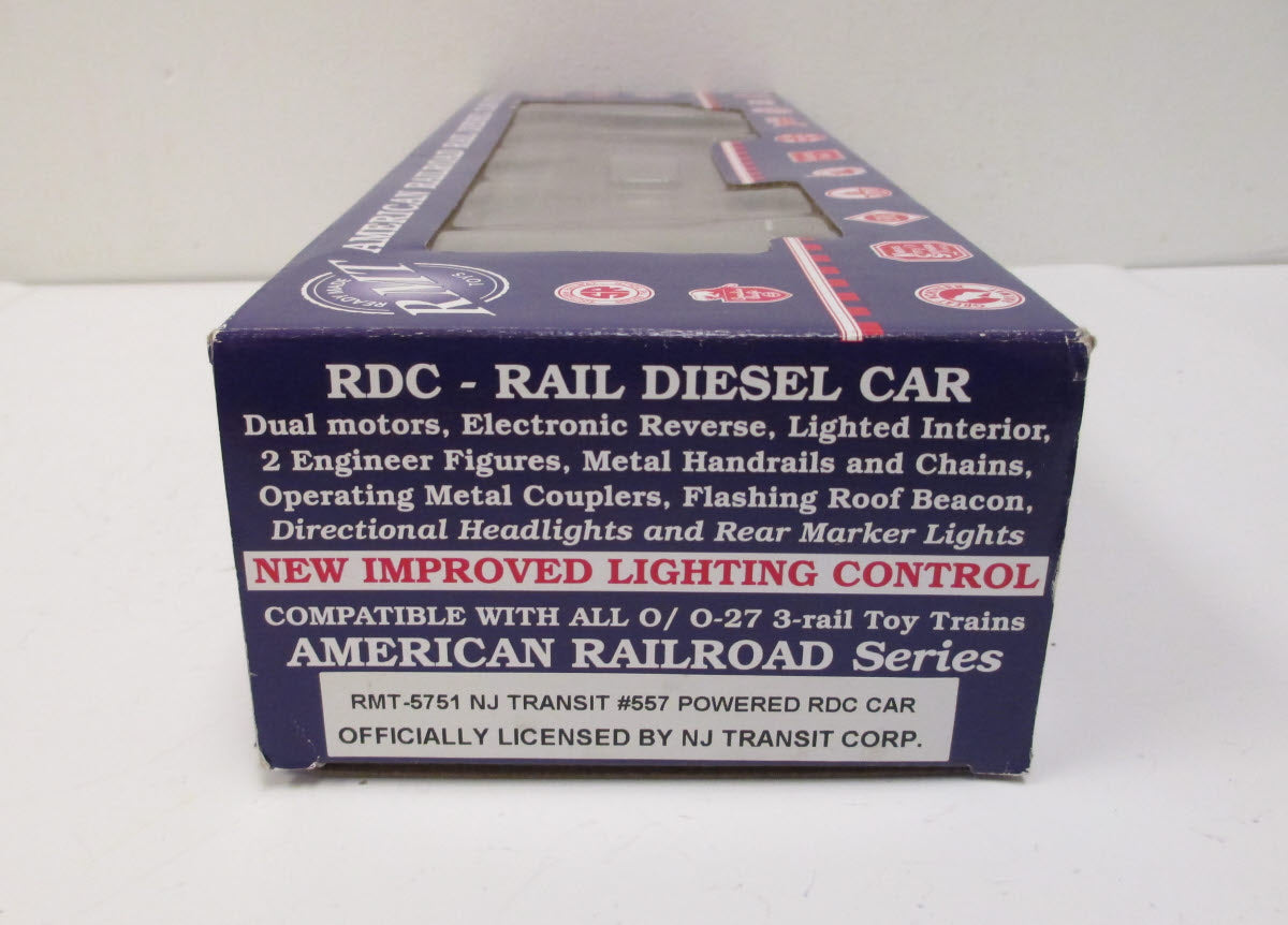 RMT 5751 O Gauge New Jersey Transit Powered RDC Budd Car #557