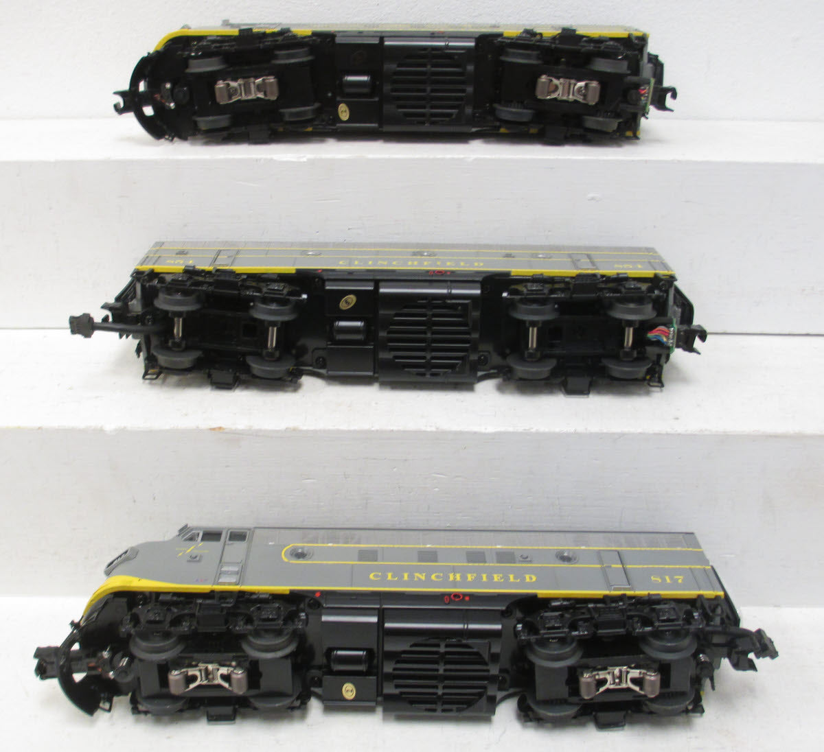 MTH 20-2842-1 Clinchfield F-7 ABA Diesel Engine Set w/PS 2.0 #815/817/854