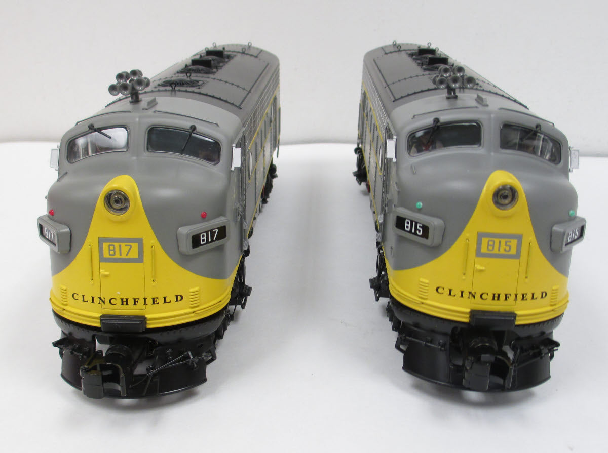 MTH 20-2842-1 Clinchfield F-7 ABA Diesel Engine Set w/PS 2.0 #815/817/854