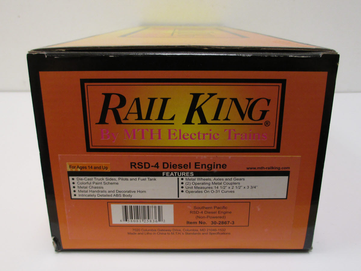 MTH 30-2867-3 Southern Pacific RSD-4 Non-Powered Diesel Engine #2884