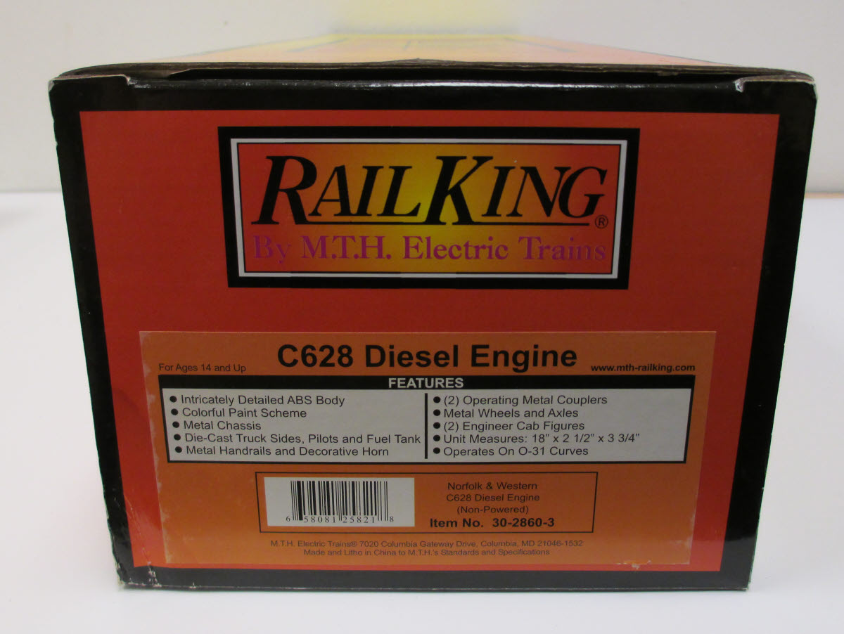 MTH 30-2860-3 Norfolk & Western C628 Non-Powered Diesel Engine #1127