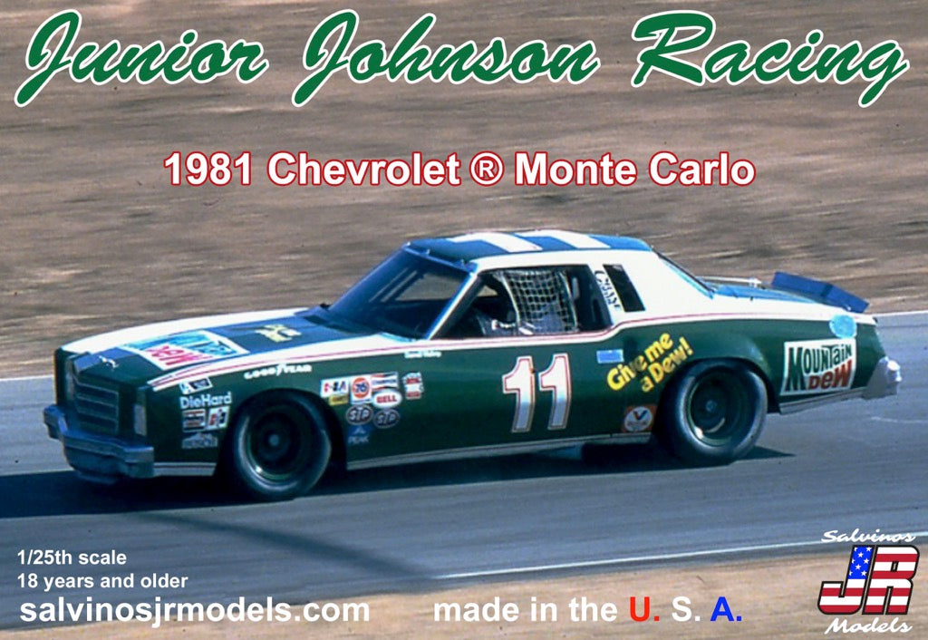 Salvinos JR Models JJMC1981R 1:24 Junior Johnson 1981 Chevy Monte Carlo Kit