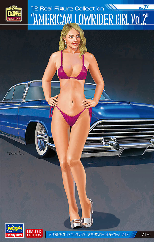 Hasegawa 52351 1:12 No.27 American Lowrider Girl Vol.2 Figure Resin Kit
