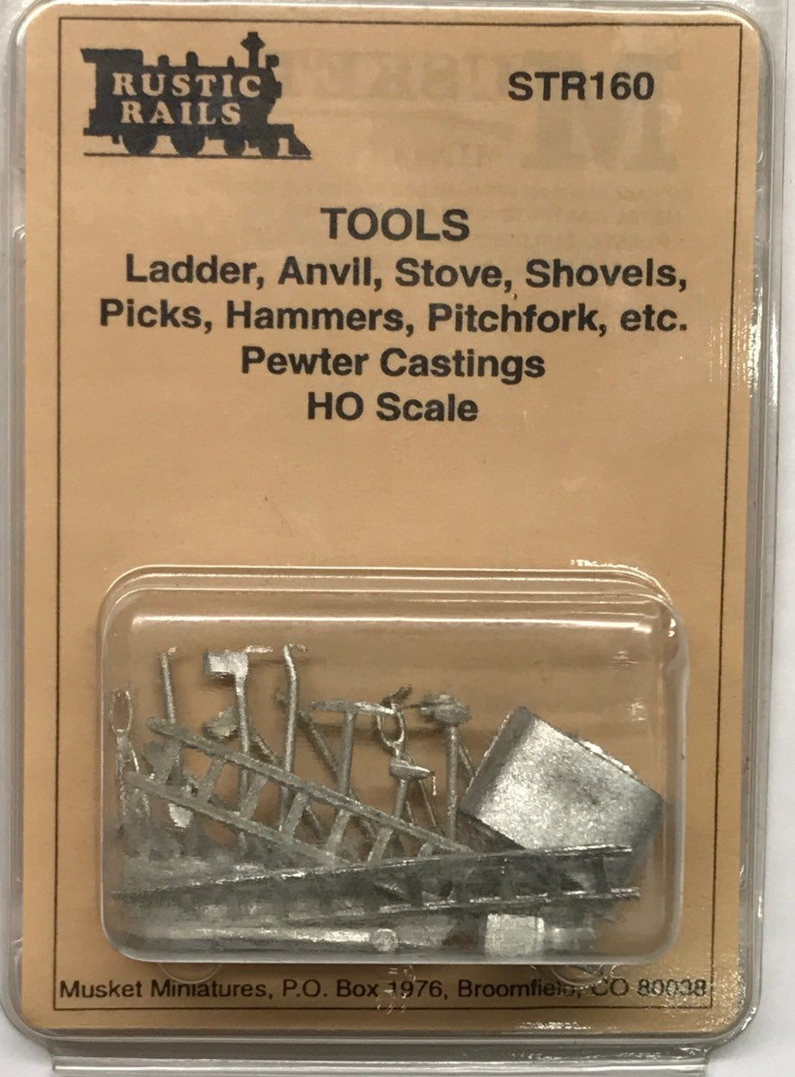 Rustic Rails STR160 HO Scale Garden Hand Tools