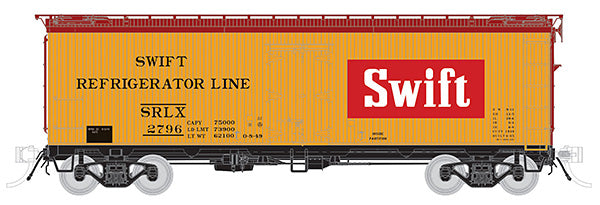 Rapido Trains 121060 HO Swift Red Block GARX 37' Meat Reefer (Set of 4)