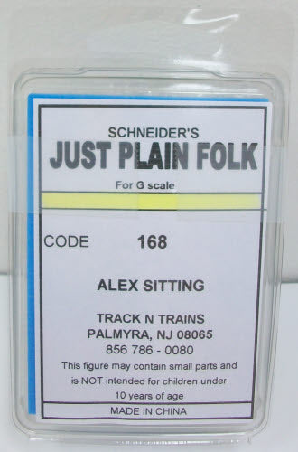Just Plain Folk 168 G Scale Alex Sitting Figure