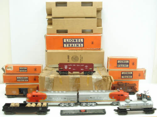Lionel 2175W Vintage O 2343AA Santa Fe Diesel Freight Set