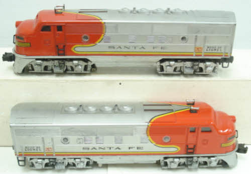 Lionel 2175W Vintage O 2343AA Santa Fe Diesel Freight Set