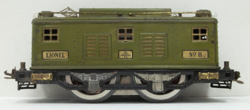 Lionel 8 Vintage Standard Gauge 0-4-0 Powered Electric Locomotive