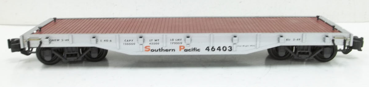 Aristo-Craft 46403 G Scale Southern Pacific Bulkhead Flatcar #46403