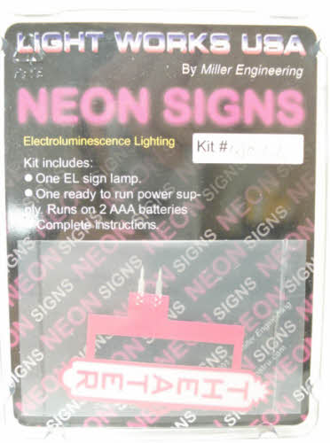 Miller Engineering 41011-L Theater Neon Sign Kit (Left)