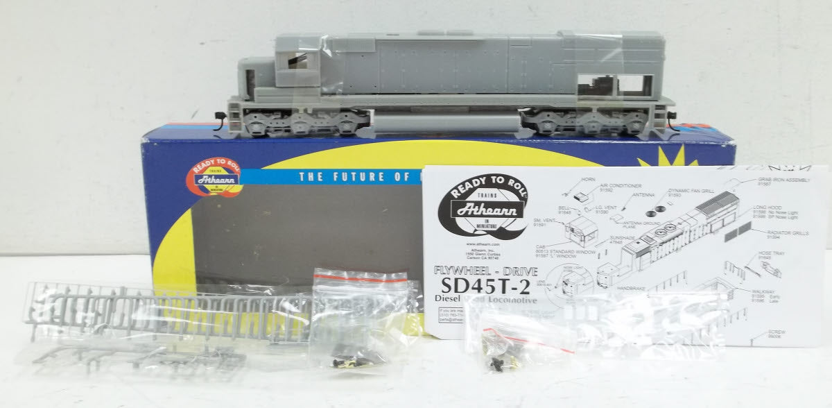 Athearn 91601 HO RTR Undecorated SD45T-2 Powered Diesel Locomotive