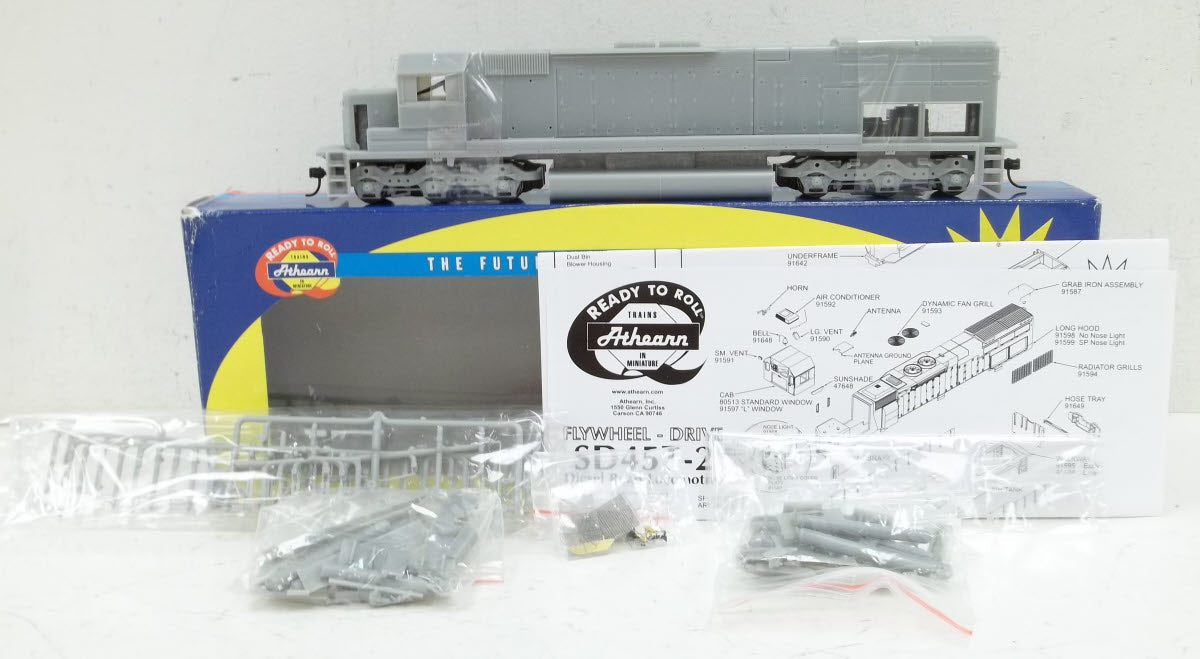 Athearn 91600 HO RTR Undecorated SD45T-2 Powered Diesel Locomotive