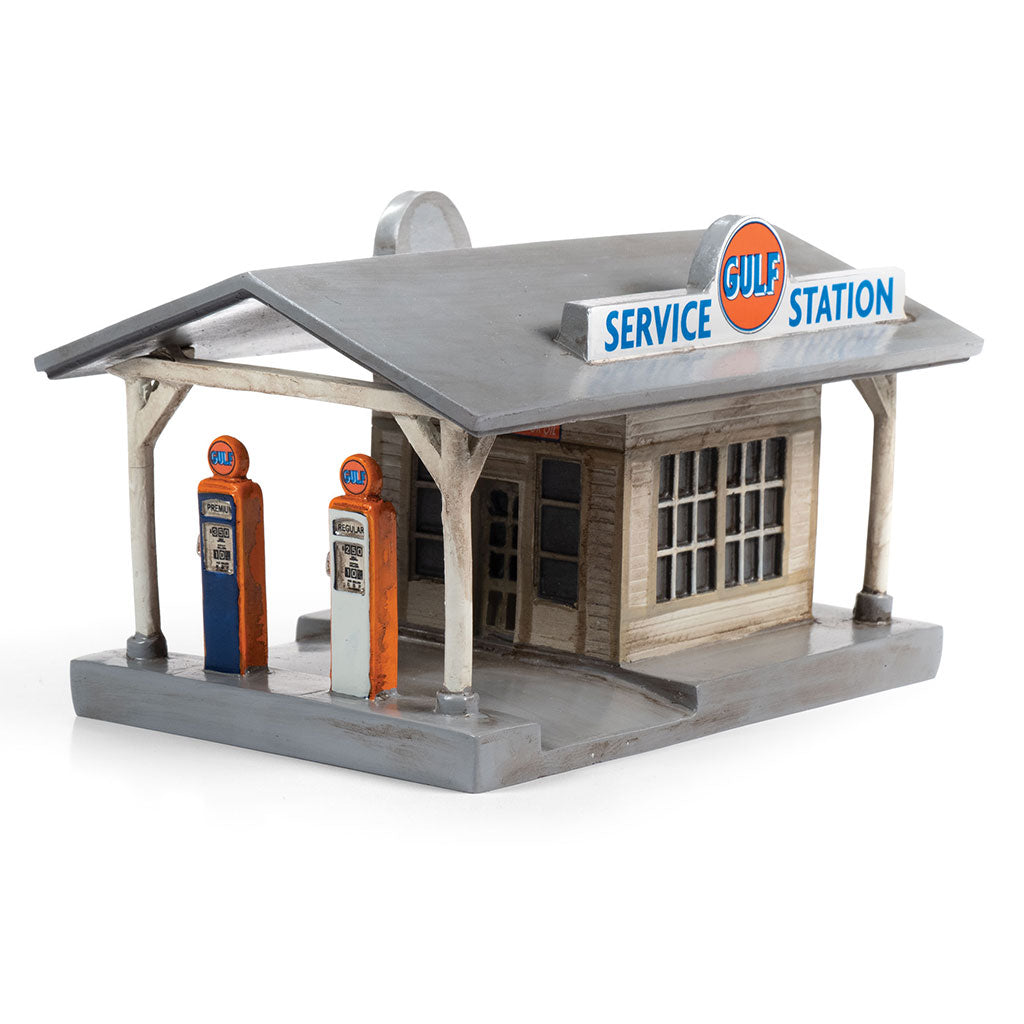 Classic Metal Works TC116 HO TraXside Collection Gulf Rural Gas Station Building
