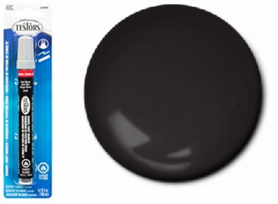 Testors 2549C Flat Black Enamel Paint Marker