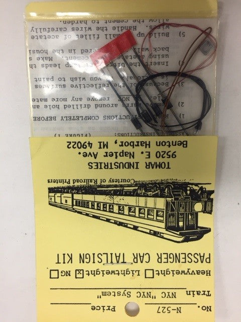 Tomar Industries 5527 N Scale NYC NYC System Lighted Tailsign Kit