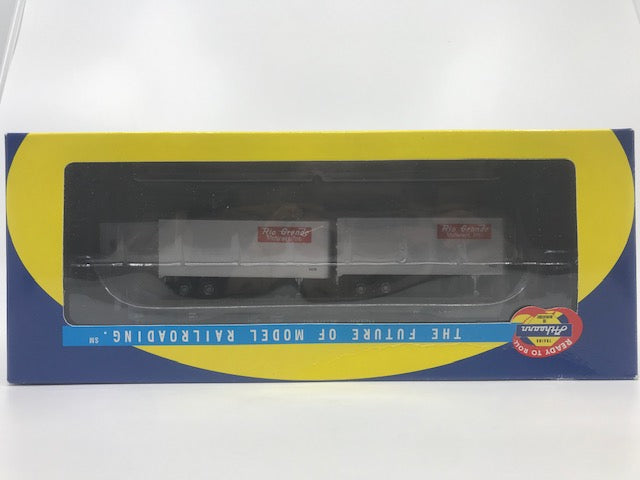 Athearn 92397 HO D&RGW 50' Flat Car w/Two 25' Trailers # 20029