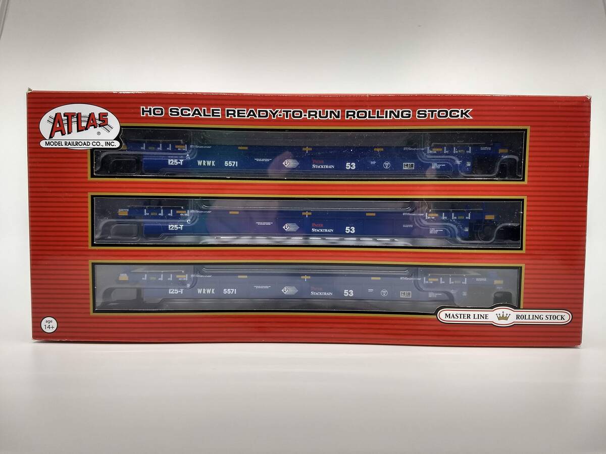Atlas 20004610 HO Providence & Worcester (WRWK) 53' Articulated Well Cars #5571