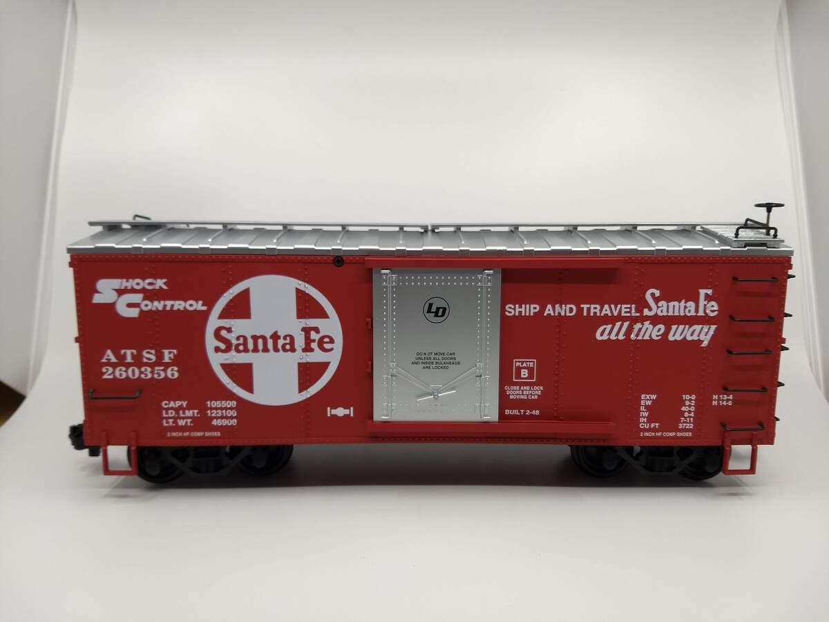USA Trains 19048A G Atchison, Topeka & Santa Fe Steel Boxcar #260356