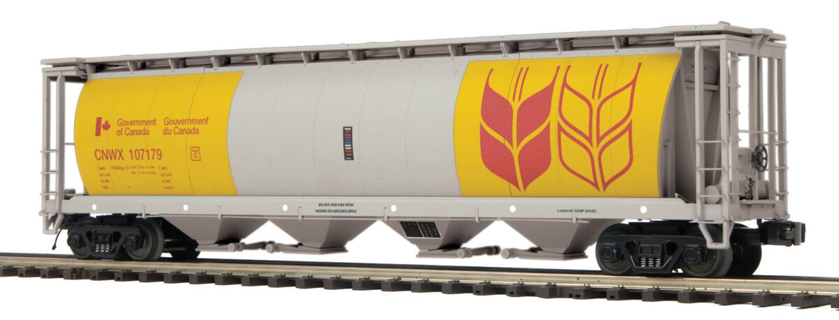 MTH 20-97815 O Canadian Wheat 100 Ton Covered Hopper #107179