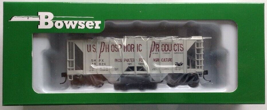 Bowser 42246 HO US Phosphoric Products 70 Ton 2 Bay Hopper Car #25024