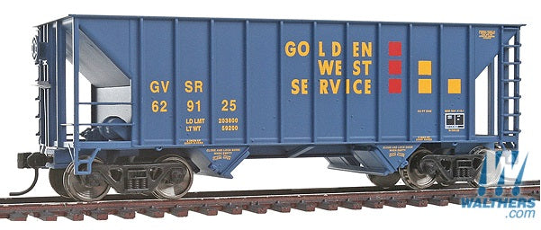 Walthers 932-7418 HO Greenville 100 Ton Twin Hopper GW #629125 Gold Line