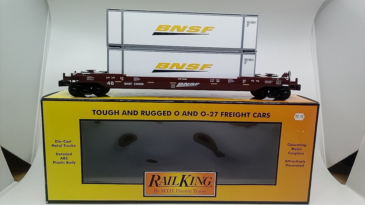 MTH 30-76428 BNSF Husky Double Stack Car